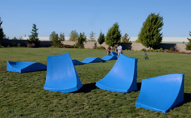 Durable modular pump track engineered to withstand years of use