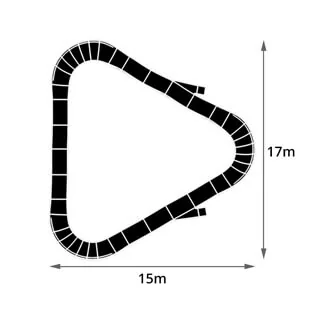 nova-trek modular pump track detail
