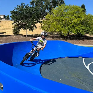 Vortex modular pump track